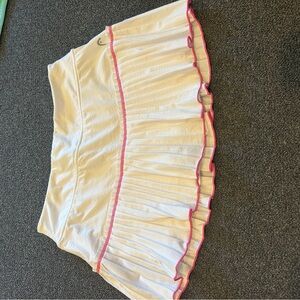 Head White Tennis Skirt with Pink Accents